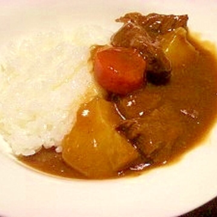 圧力鍋で☆牛すね肉のカレー